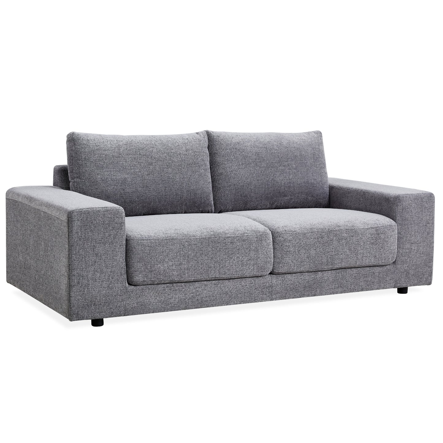 Eliana 4 + 3 Seater Sofa Fabric Uplholstered Lounge Couch - Fog