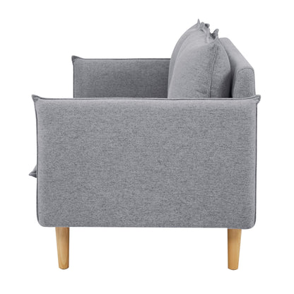 Sinatra 3 Seater Fabric Sofa Lounge Couch Grey