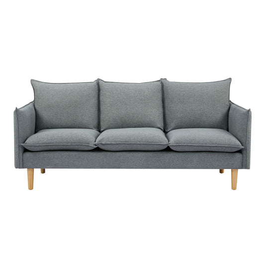 Sinatra 3 Seater Fabric Sofa Lounge Couch Dark Grey