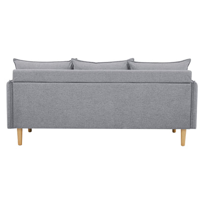 Sinatra 2 + 3 Seater Fabric Sofa Lounge Couch Grey