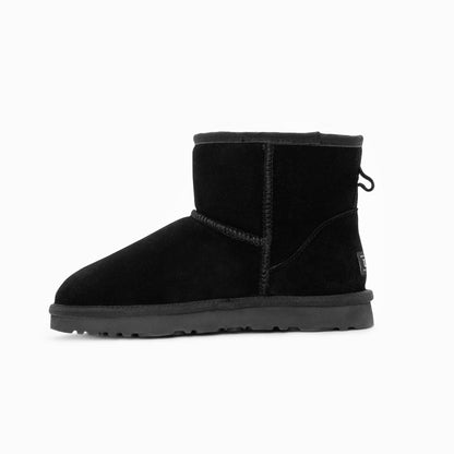 Ugg Boots Genuine Australian Sheepskin Unisex Mini Classic Suede (Black, EU40)