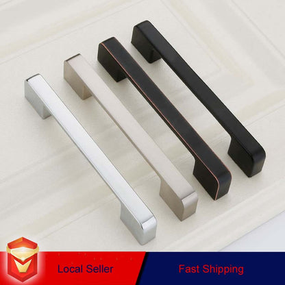 Zinc Kitchen Cabinet Handles Drawer Bar Handle Pull black+copper color hole to hole size 128mm