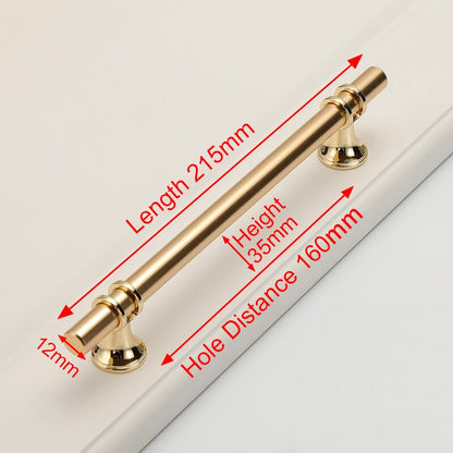 Luxury Design Kitchen Cabinet Handles Drawer Bar Handle Pull Gold 160MM