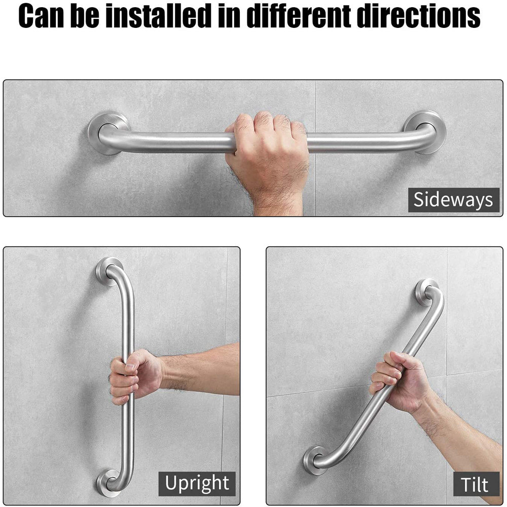 30cm Stainless Steel Handle for Shower Toilet Grab Bar Handle Bathroom Stairway Handrail Elderly Senior Assist