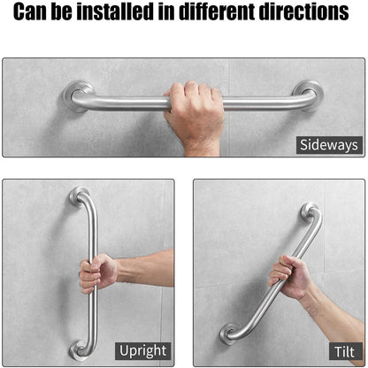 30cm Stainless Steel Handle for Shower Toilet Grab Bar Handle Bathroom Stairway Handrail Elderly Senior Assist