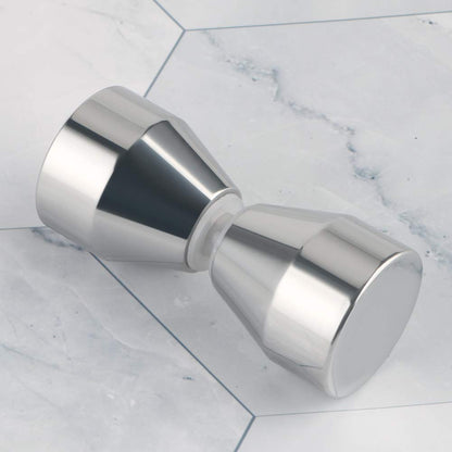 Shower Glass Door Knob Bathroom Round Back-to-Back Handle Pull 304 Brushed Nickel