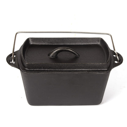 Cast Iron Bread Pan with Lid Non-Stick, Durable Loaf Pan for Perfect Baking