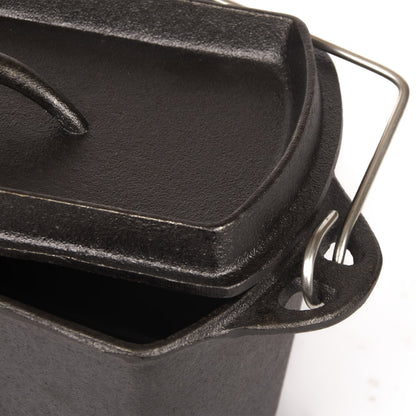 Cast Iron Bread Pan with Lid Non-Stick, Durable Loaf Pan for Perfect Baking