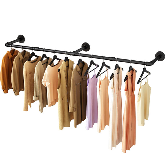 184cm Clothing Racks for Hanging Clothes Garment Rack Industrial Pipe clothes Rack Drying Rack