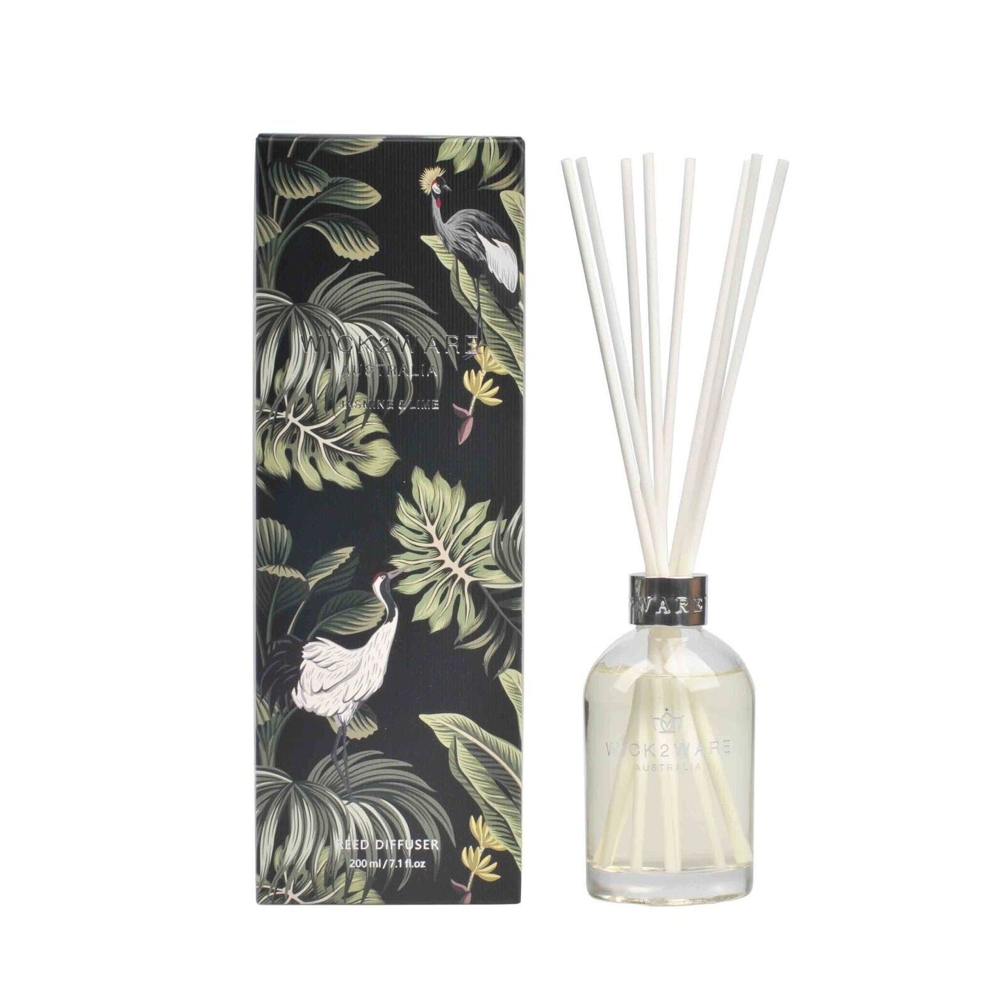 Wick2Ware Australia Reed Diffuser Jasmine and Lime 200ml/7.1 fl oz