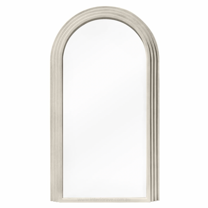 Interior Ave - Sierra Arched Step Mirror – Signature Sculptural Concrete Statement Piece