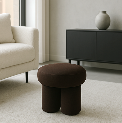 Interior Ave - Bentley Velvet Ottoman – Espresso
