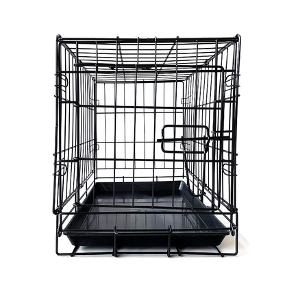 42" Pet Dog Cage Kennel Metal Crate Enlarged Thickened Reinforced Pet Dog House