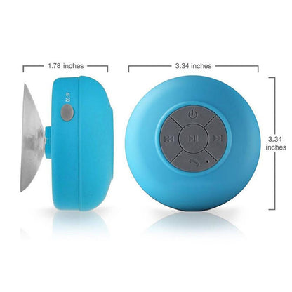 Mobax Mini Portable Large Suction Cup Bluetooth Speaker Stereo Music Outdoor Yellow