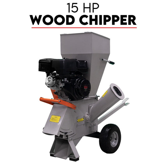 15HP Engine Wood Chipper Garden Mulcher Shredder Mulch Chip Tree Branch