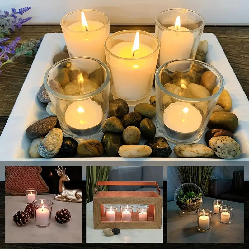 10 Pack Glass tealight Holder Festival Decor Wedding Propose Parties Holiday and Home Decor