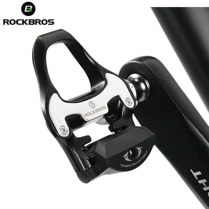 Self Lock Clip In Bike Pedals LOOK KEO Cleat MTB Road 700C Hybrid BMX - Rockbros Black