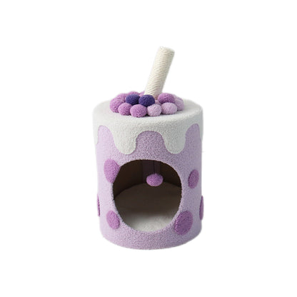 CATIO Purple Bubble Milktea Cat House