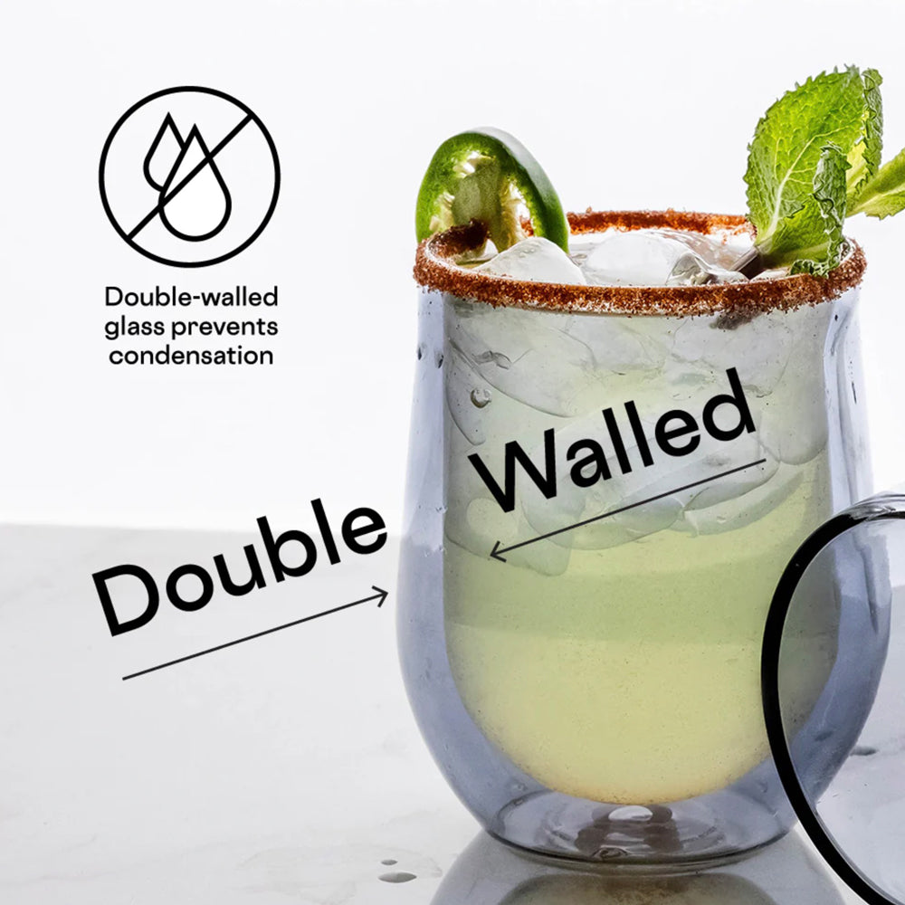 Corkcicle Glass Stemless - Double Pack - Clear