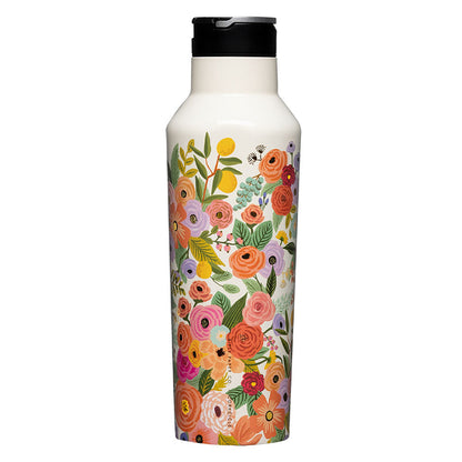 Corkcicle Sport Canteen - 600ml Rifle Paper - Garden Party Cream