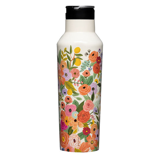 Corkcicle Sport Canteen - 600ml Rifle Paper - Garden Party Cream