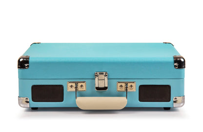 Crosley Cruiser Bluetooth Portable Turntable - Turquoise + Bundled Majority D40 Bluetooth Speakers