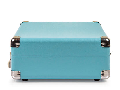 Crosley Cruiser Bluetooth Portable Turntable - Turquoise + Bundled Majority D40 Bluetooth Speakers