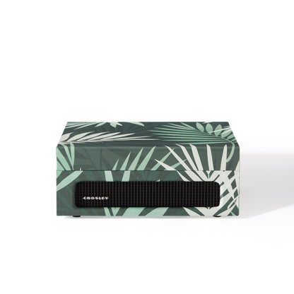 Crosley Voyager Bluetooth Portable Turntable - Botanical + Bundled Record Storage Crate