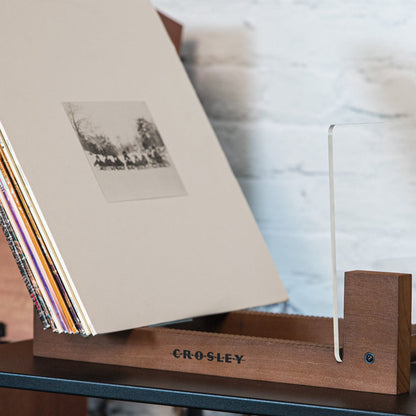 Crosley Voyager Bluetooth Portable Turntable - Dune + Bundled Crosley Record Storage Display Stand