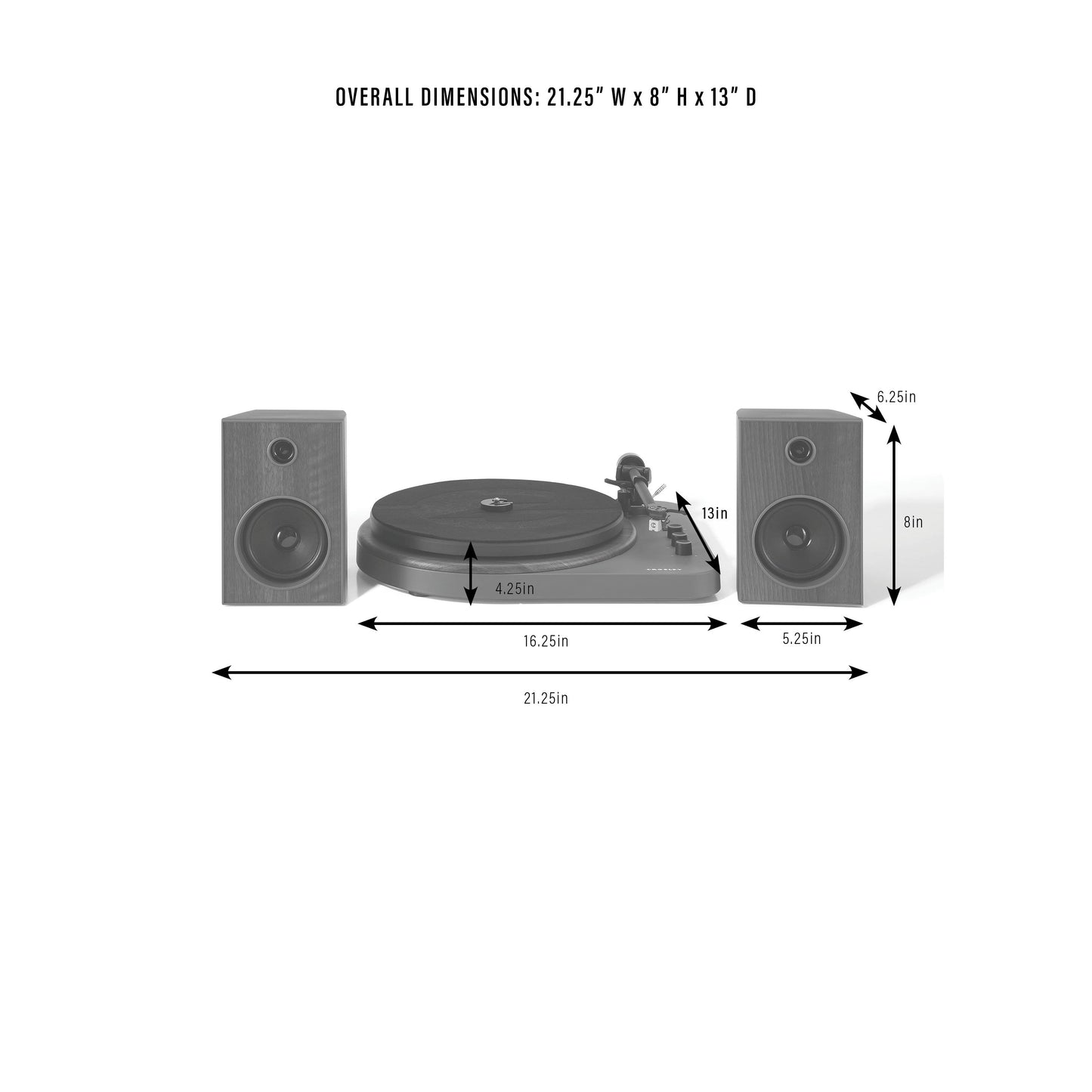 Crosley T160 Shelf System - Grey