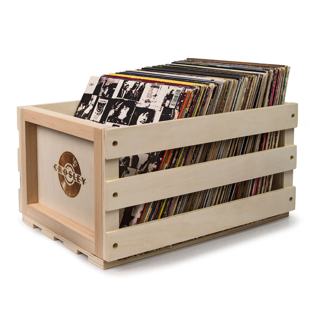 Gadhouse Brad MKII Record Player - Green + Bundled Record Storage Crate