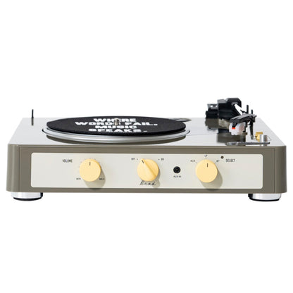 Gadhouse Brad MKII Record Player - Grey + Bundled Crosley Record Storage Display Stand