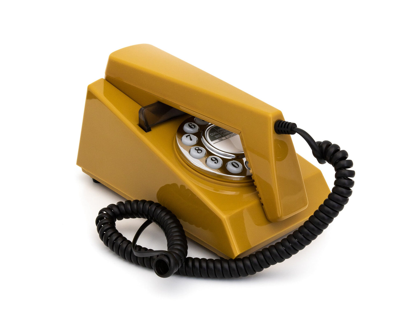 GPO Retro Trim Phone Push Button - Mustard