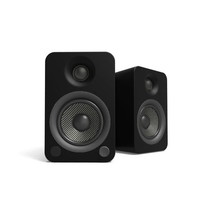 Kanto YU4 140W Powered Bookshelf Speakers with Bluetooth® and Phono Preamp - Pair, Matte Black