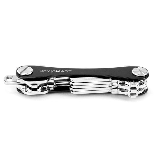 KeySmart Orginal - Compact Key Holder and Keychain Organiser (Up to 8 Keys) - Black