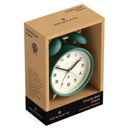 Newgate Charlie Bell Echo Alarm Clock Green