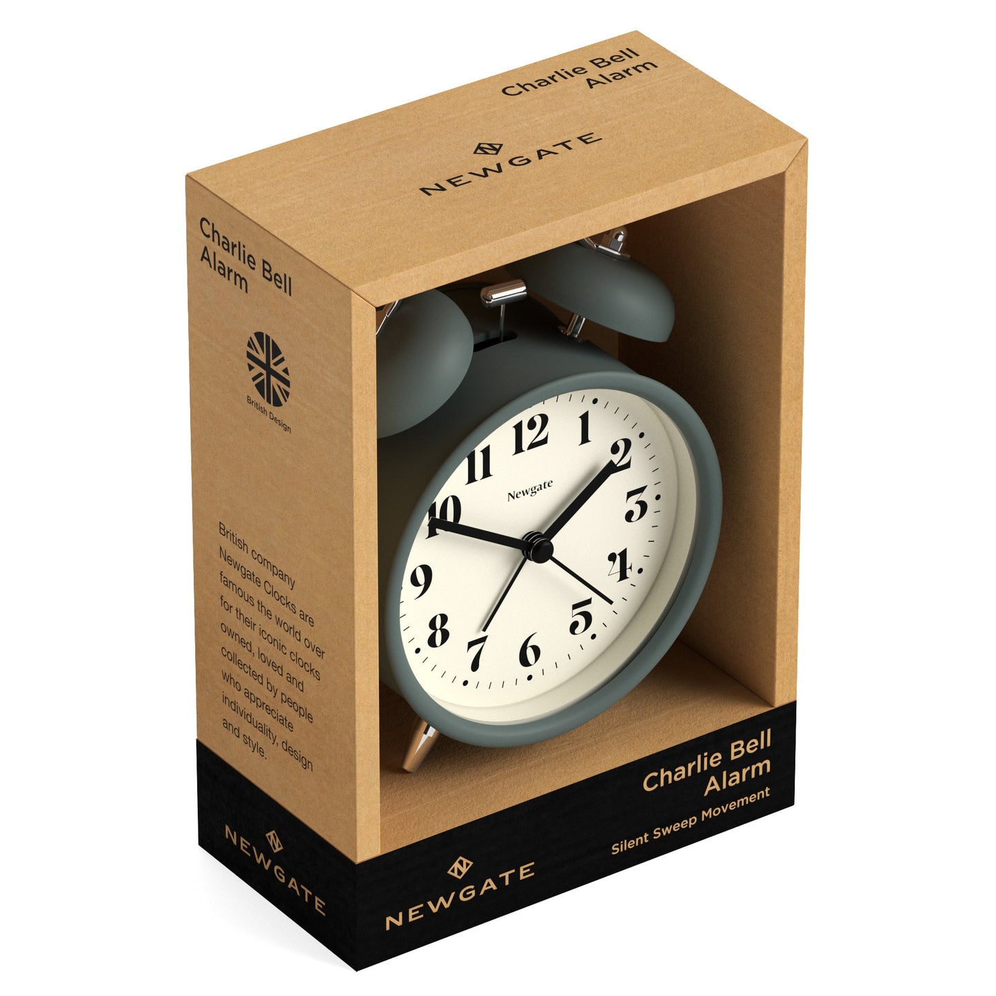 Newgate Theatre Alarm Clock Asparagus Green