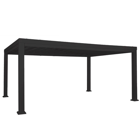 Backyard Discovery Trenton 12x16 Black Pergola with PowerPort