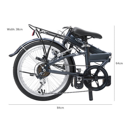 Progear Bikes Nomad Folding Bike 20" in Grey