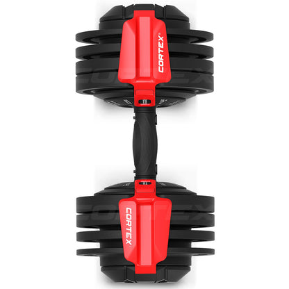 CORTEX Revolock V2 24kg Adjustable Steel Dumbbell Barbell Kettlebell All-in-One (Single)