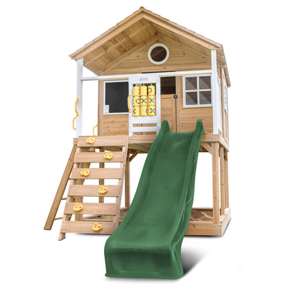 Lifespan Kids Warrigal Cubby House with 2.2m Slide (Green)