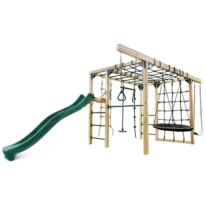 Lifespan Kids Orangutan Climbing Cube Jungle Gym Play Centre + Green Slide