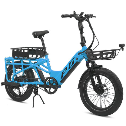Progear Bikes E-Moover E-Cargo Bike + Accessory Kit - Electric Blue