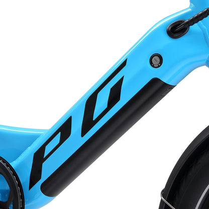 Progear Bikes E-Moover Cargo Bike + Transporter Kit - Electric Blue