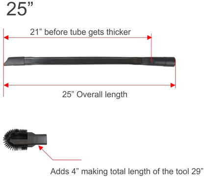 Long Flexi Crevice Tool With Radiator Brush 32 & 35 mm