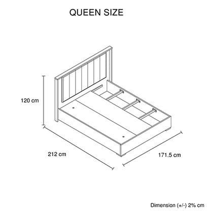 Queen 4 Pcs Bedroom Suite with Dresser Fabric Upholstery MDF Combination of Champagne and Black Colour