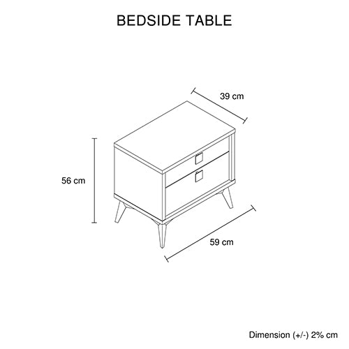 Queen 4 Pcs Bedroom Suite with Dresser Fabric Upholstery MDF Combination of Champagne and Black Colour