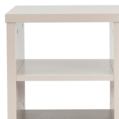 Lamp Table 3 Open Storage Cabinet MDF in Champagne Colour