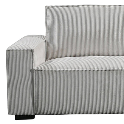 Reno 3 Seater Sofa Grey Colour Fabric Upholstery Wooden Structure Knock Down Feature In Back & Arms