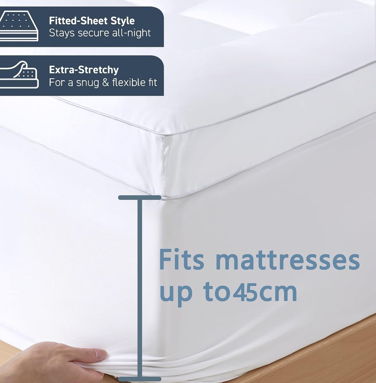 Luxurious Extra Thick 1000GSM Mattress Topper-Super King size
